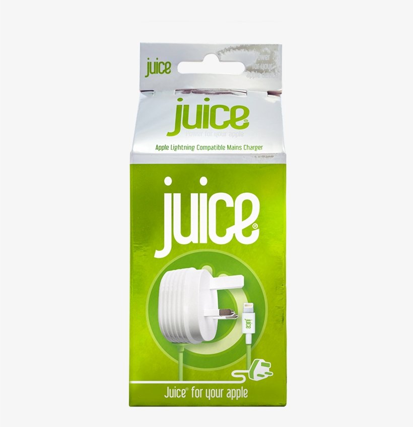 Juice® Apple Lightning Mains Charger - Juice Charger, transparent png download