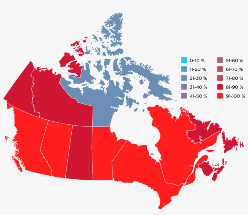 Canadians Are Generally Satisfied With The Level Of - Internet Speed Map Canada, transparent png download