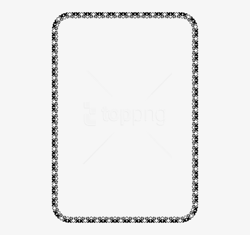 Free Png Floral Border A4 Png Png - Black And White Border Png, transparent png download