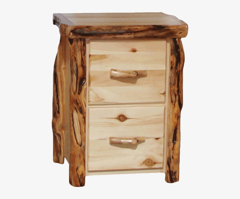 Aspen Log 2 Drawer File Cabinet - Chest Of Drawers, transparent png download