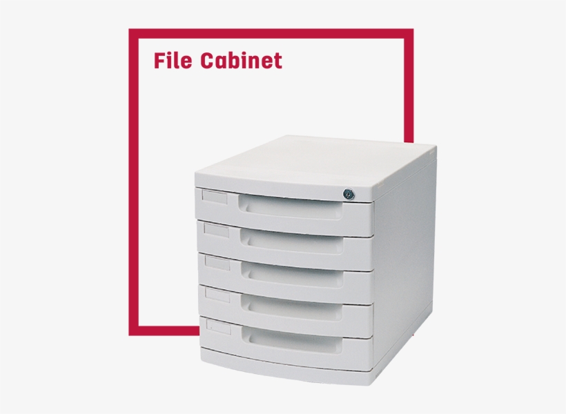 Ez01053 Abs Foldable File Cabinet Green, 5 Drawers - Chest Of Drawers, transparent png download