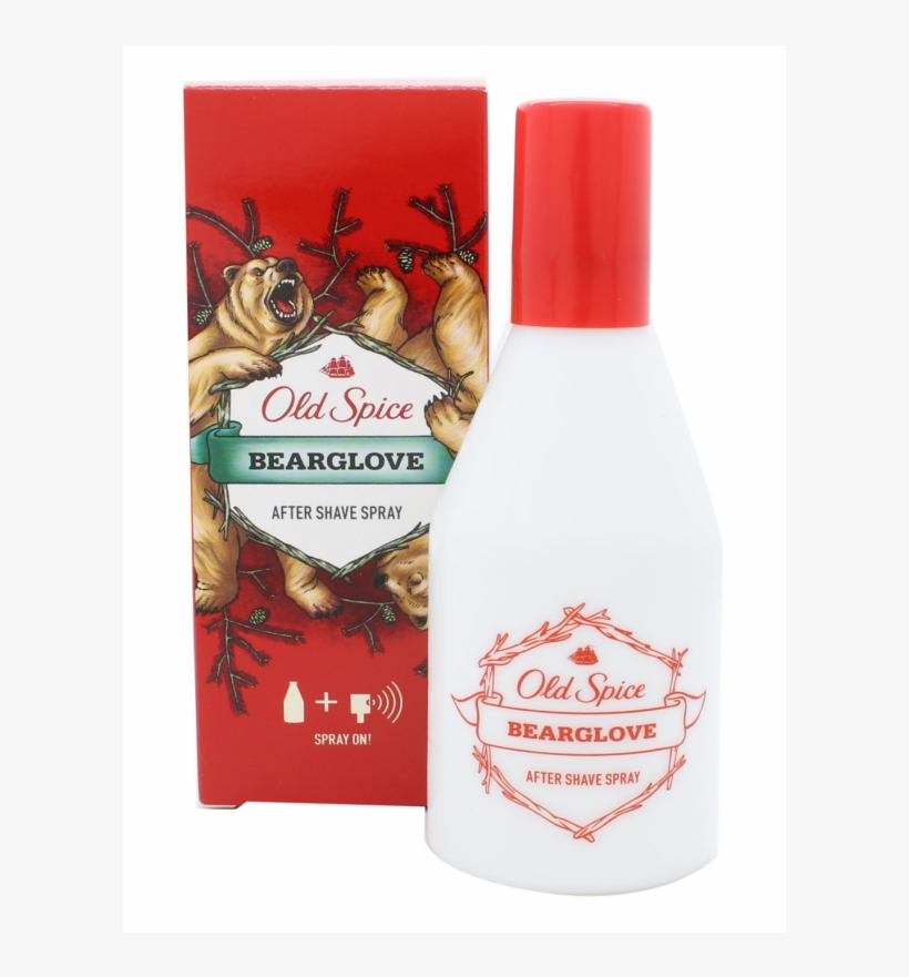 -33% Old Spice Spray 100ml Bearglove - Old Spice Aftershave Spray, transparent png download