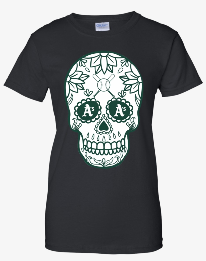 Oakland Athletics Baseball Sugar Skull Day Of The Dead - Tfox Hot Wheels Shirt, transparent png download