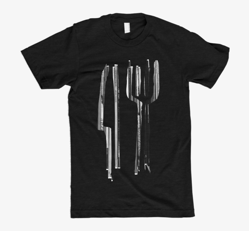 Fork & Knife T-shirt - Metalworking Hand Tool, transparent png download