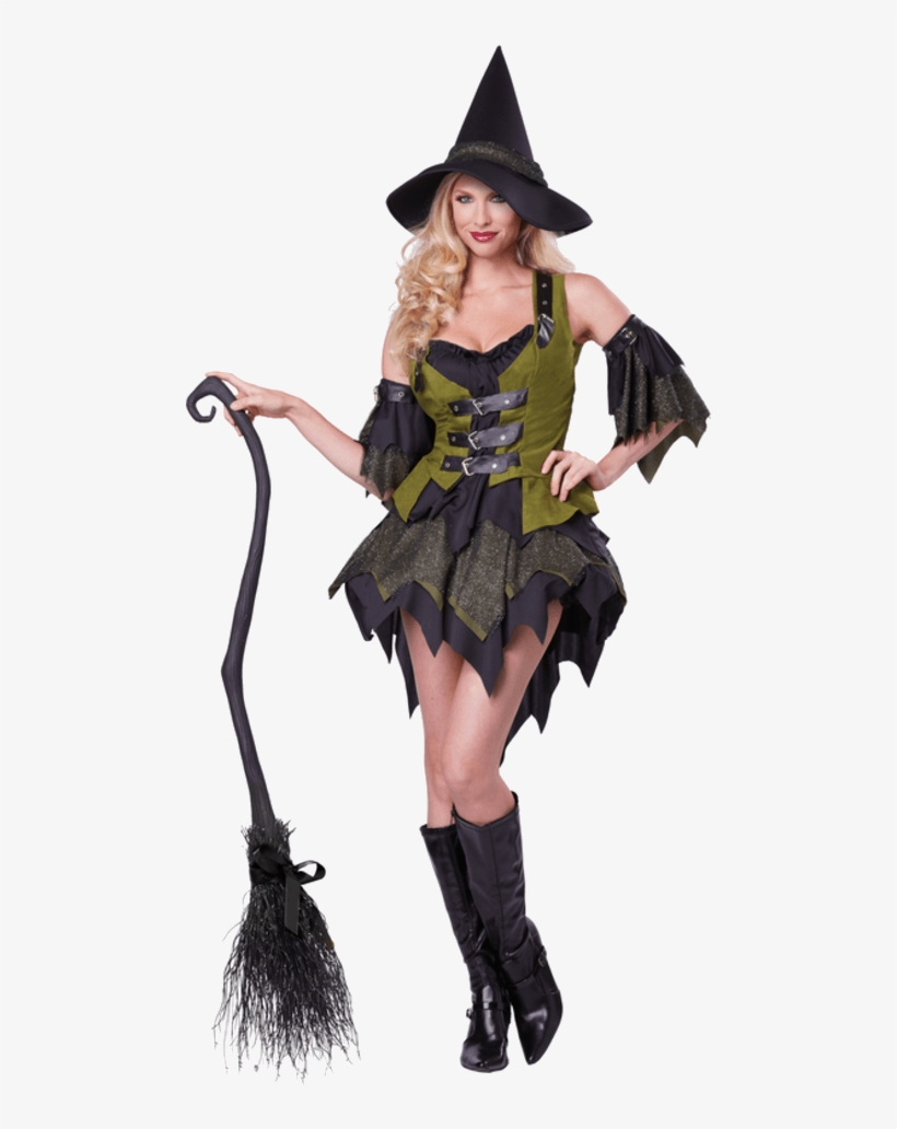 Our Bewitching Babe Costume Is An Enchanting Witch - Adult Witch Costume, transparent png download