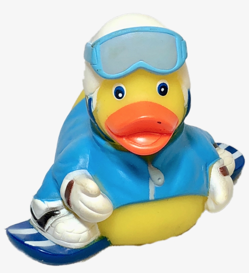 Snowboarder Rubber Duck - Bath Toy, transparent png download