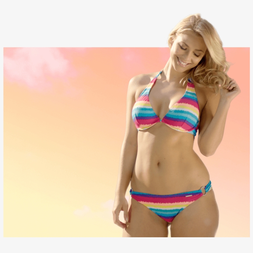 Stripe It Rich - Bikini, transparent png download