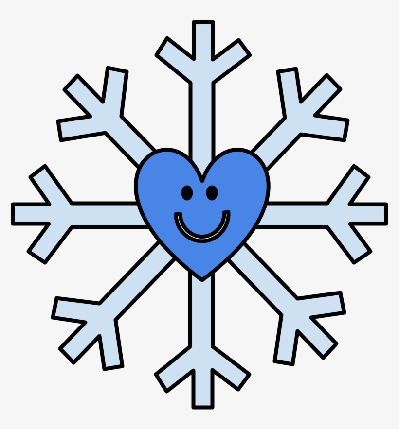 Snowflake, Smiley Face, Heart, Blue, Png - Circulos Para Tarjetas Png, transparent png download