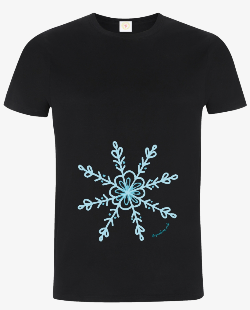 Blue Snowflake - Active Shirt, transparent png download
