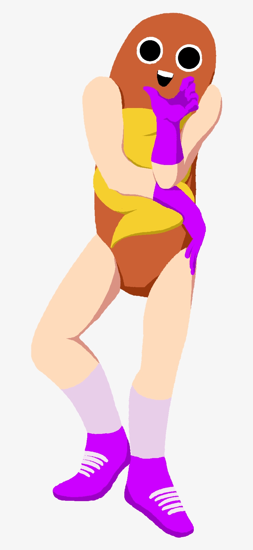 Hotdog Man Doing Jojo Poses Hotdog Man Doesn't Have - Hawt Dawg Man Gif, transparent png download