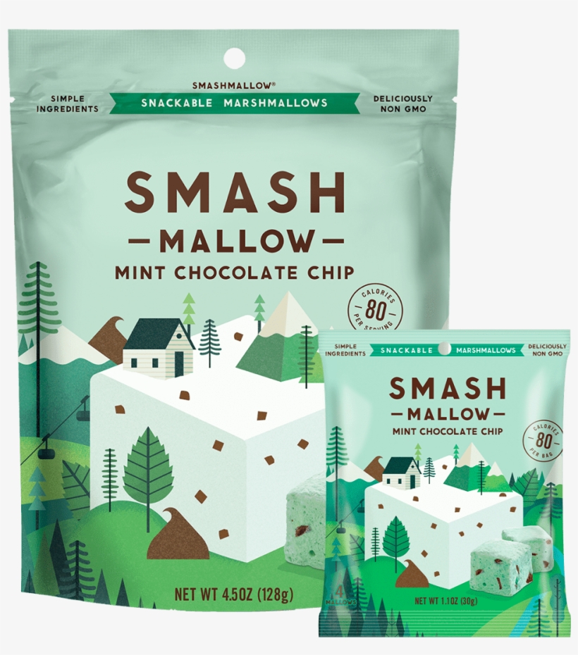 Smashmallow Mint Chocolate Chip Marshmallow - Smash Mallow, transparent png download