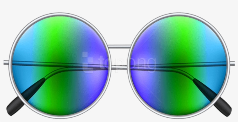 Free Png Download Round Sunglasses Clipart Png Photo - Hippie Glasses Png, transparent png download