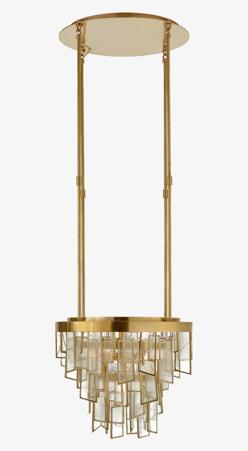 Ardent Small Waterfall Chandelier In Antique-burnished - Ceiling Fixture, transparent png download