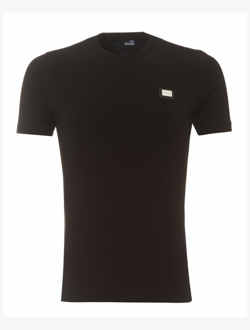 Love Moschine Gold Badge - Blank Black T Shirt Png, transparent png download
