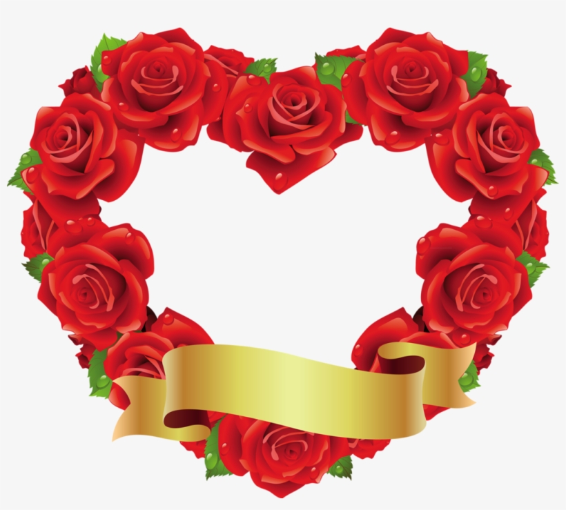 Heart Rose Png Background Image - Png Heart Rose, transparent png download