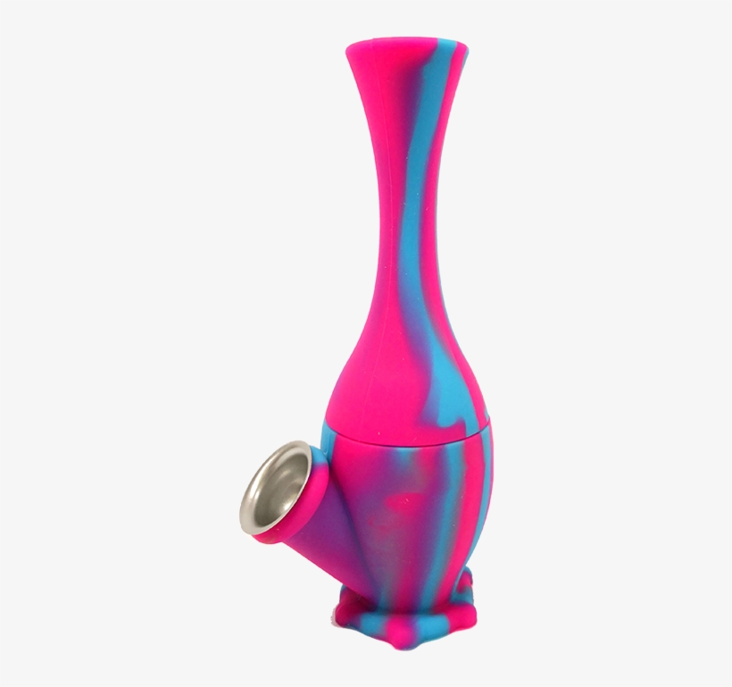 6″ Silicone Bong - Vase, transparent png download