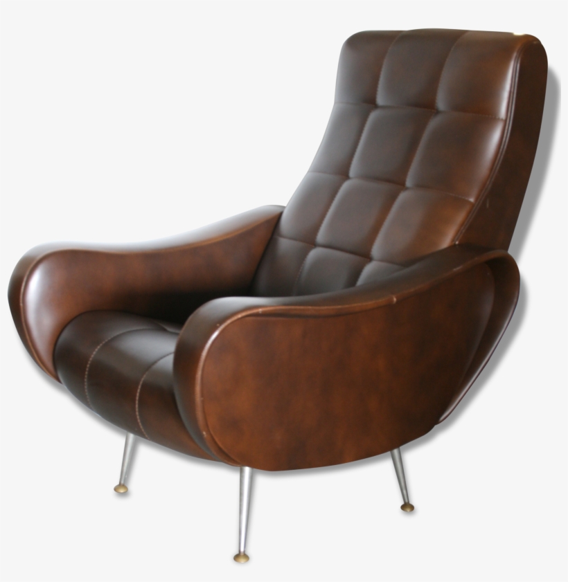 Fauteuil Vintage "lady" Marco Zanuso - Chair, transparent png download