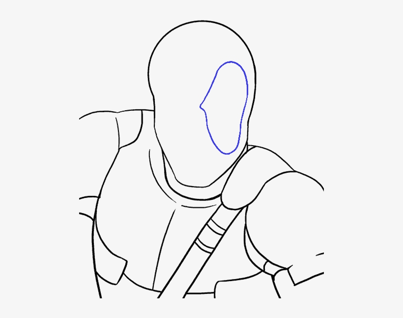 How To Draw Deadpool Face Step By Step, transparent png download