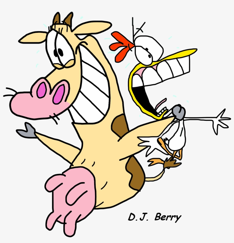 Honestly, People Constantly Accusing Cow And Chicken - Cartoon, transparent png download