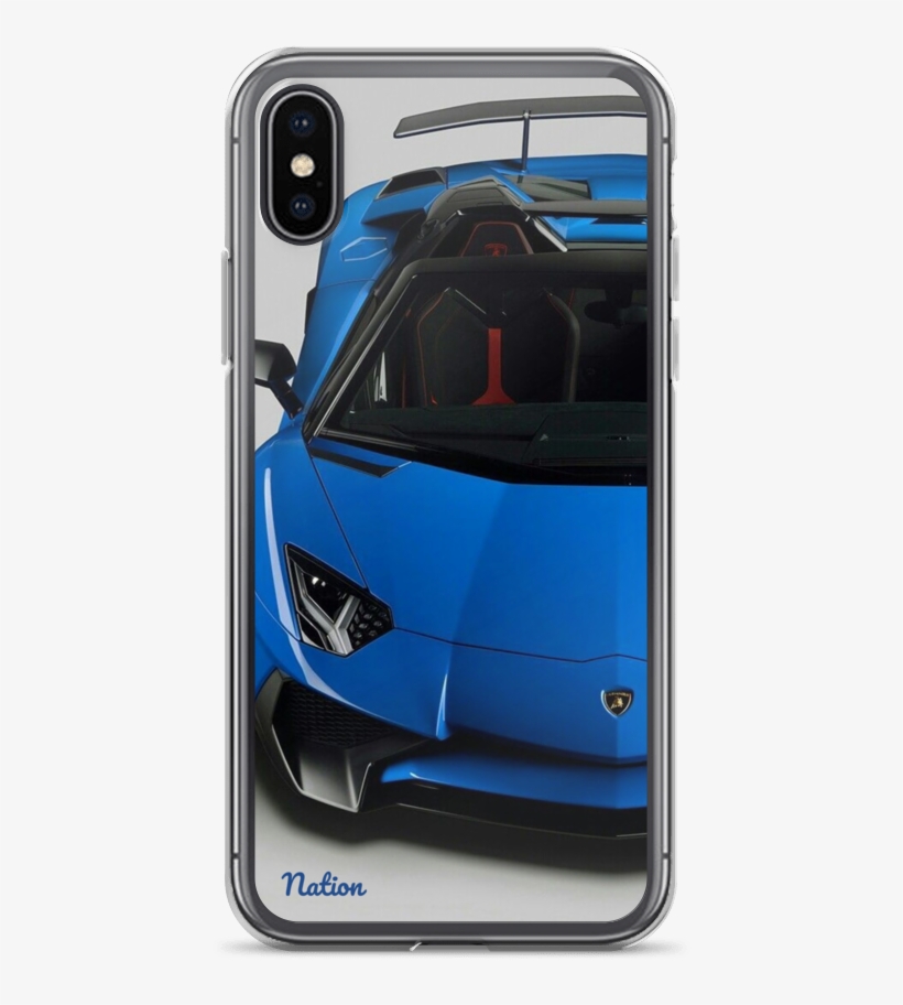 Blue Lamborhini Iphone Case - Lamborghini Aventador, transparent png download