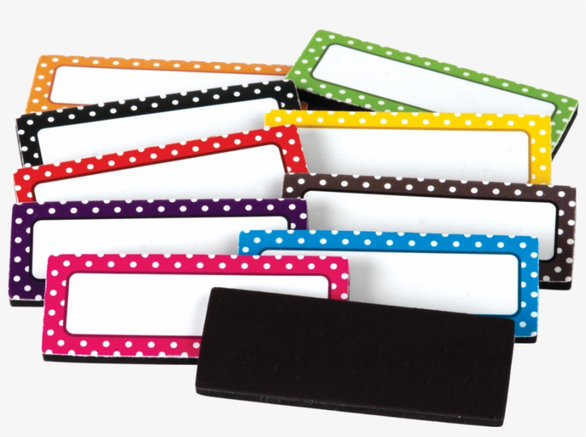 Tcr20650 Polka Dots Magnetic Labels Image - Magnetic Labels Teacher Created Resources, transparent png download
