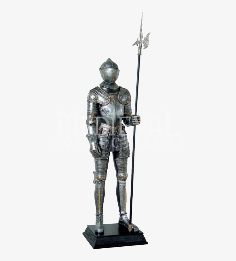 Burnished Knight's Suit Of Armor Statue - Statue, transparent png download