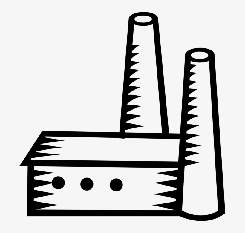 Vector Illustration Of Industrial Manufacturing Factory, transparent png download