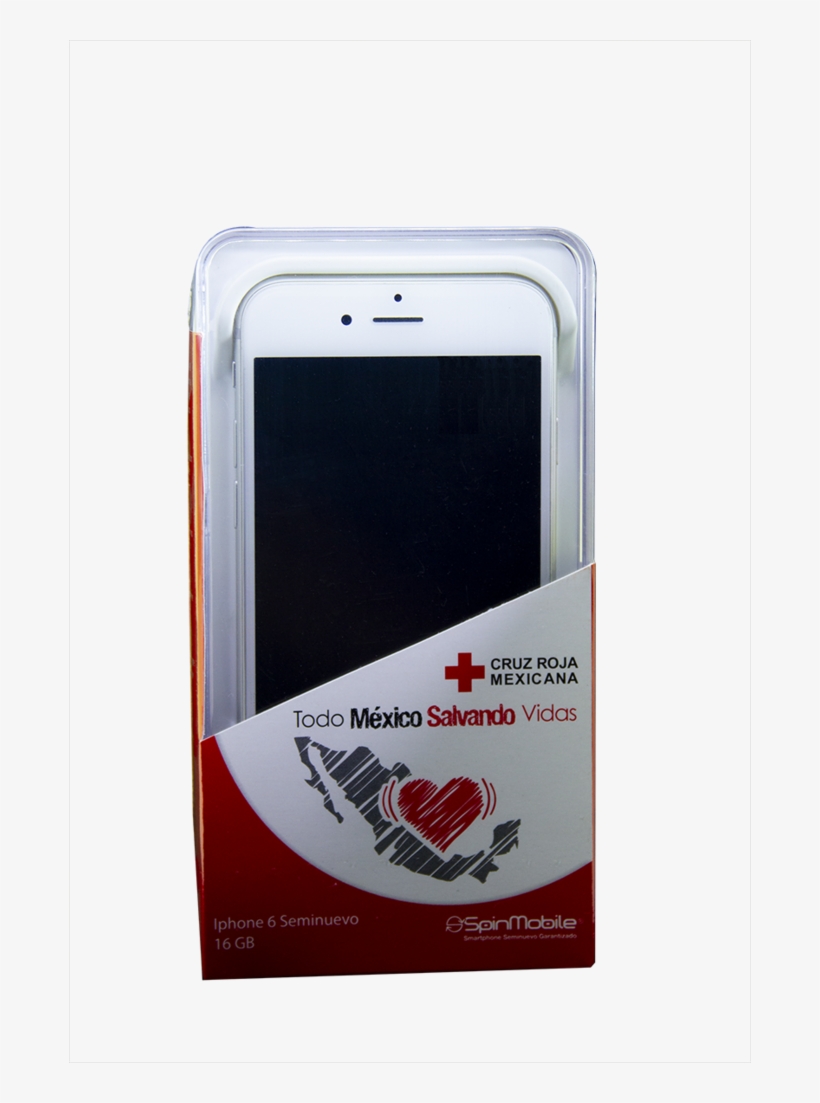 Iphone 6 Seminuevo 16 Gb Plata Cruz Roja - Iphone, transparent png download