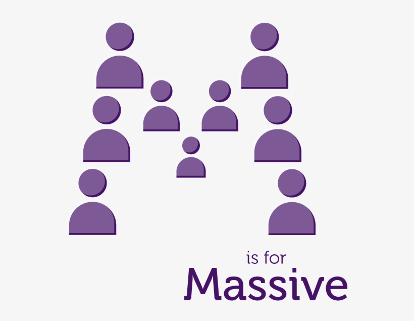 Illustration Of People Icons Forming The Letter M To - Class Fm, transparent png download