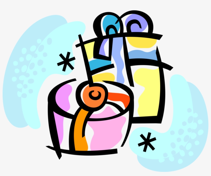 Vector Illustration Of Festive Season Christmas Presents, transparent png download