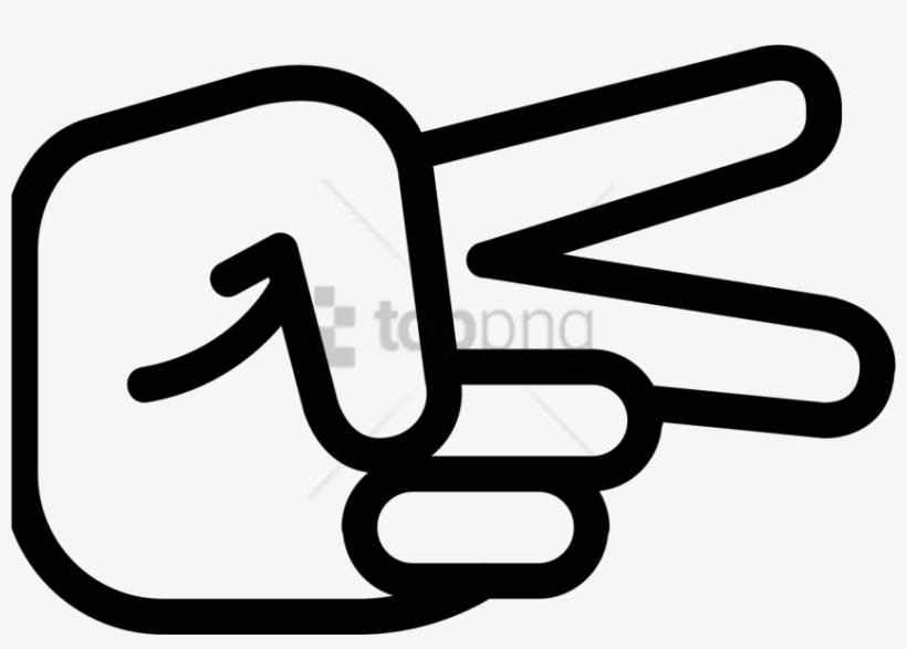 Free Png Hand Scissors Icon - Scissor Hand Clipart, transparent png download