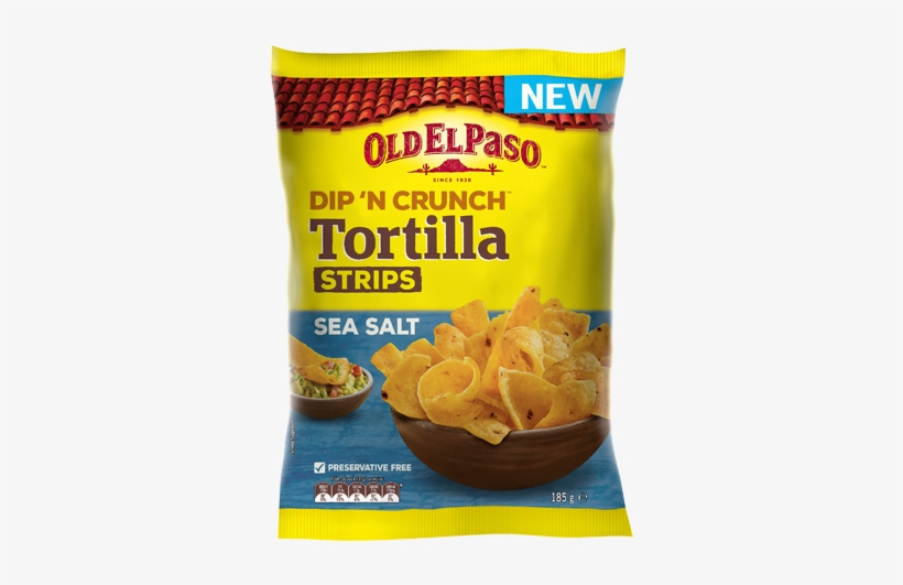 Dip N Crunch™ Tortilla Strips - Tortilla Chips Old El Paso, transparent png download
