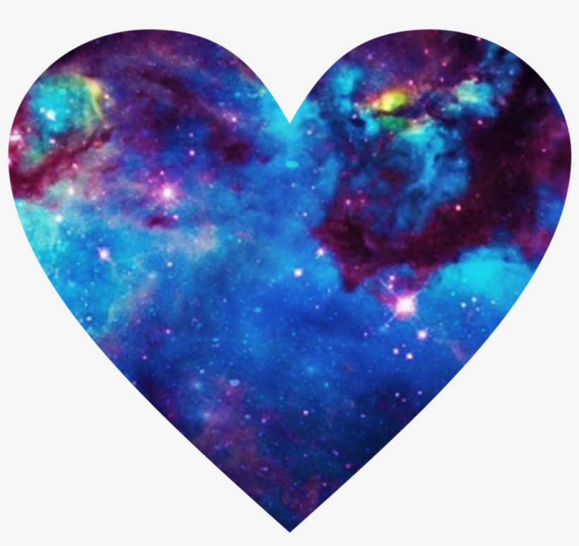 Free Collage Tumblr Hearts - Galaxy Arc En Ciel, transparent png download