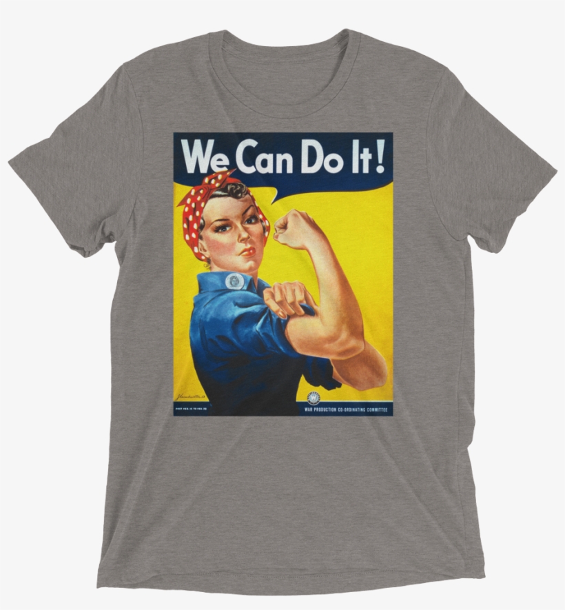 We Can Do It Vintage Propaganda Short Sleeve T Shirt - America Cold War Posters, transparent png download