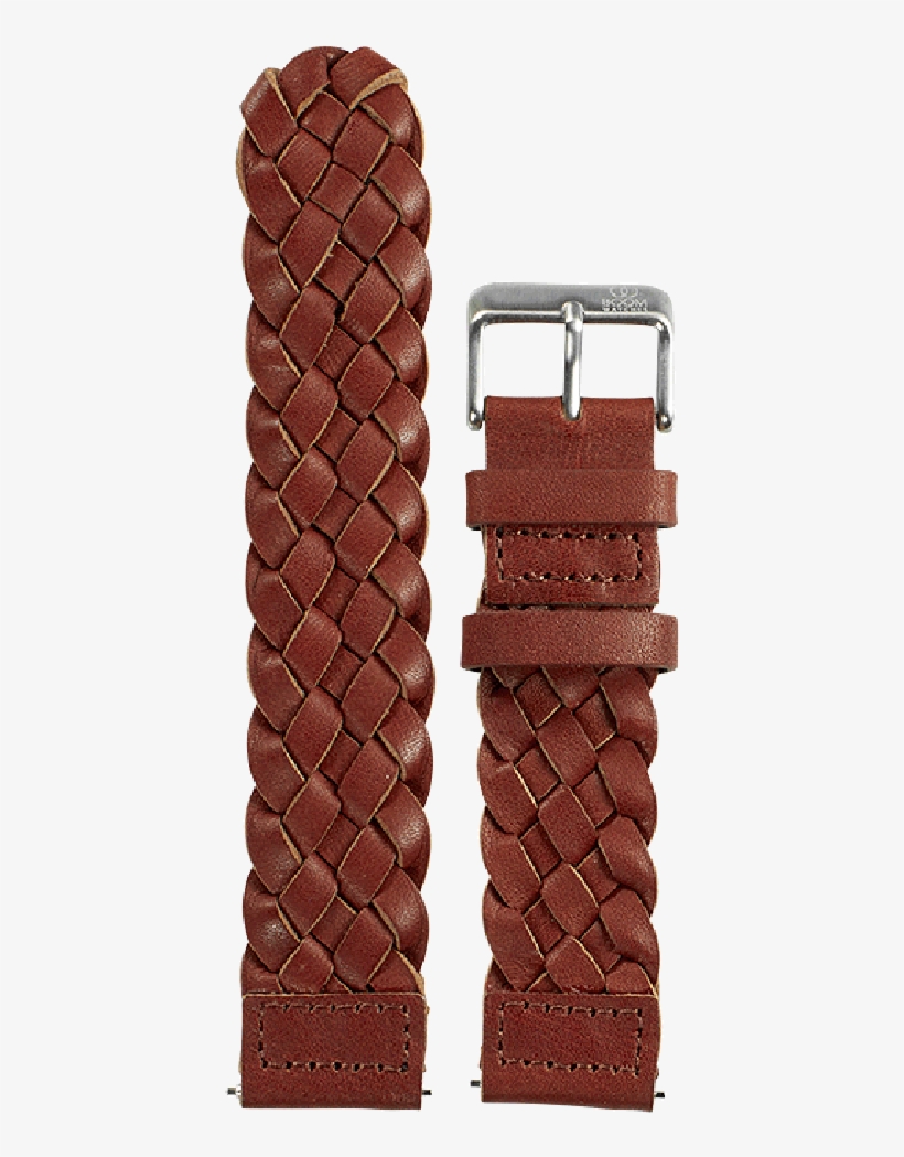 Leather Woven Cognac - Strap, transparent png download