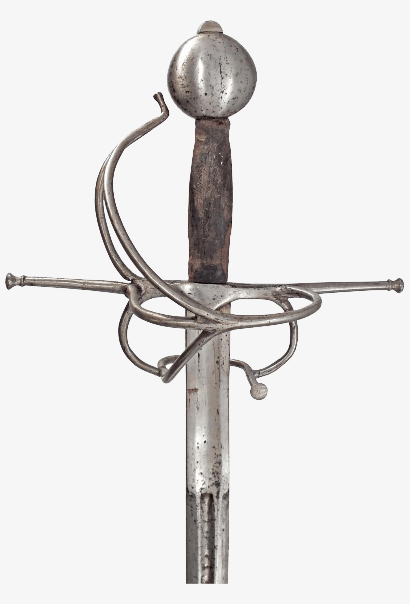 A Rare Spanish Or Italian Wheel Pommel Rapier C - Rapier Pommel, transparent png download