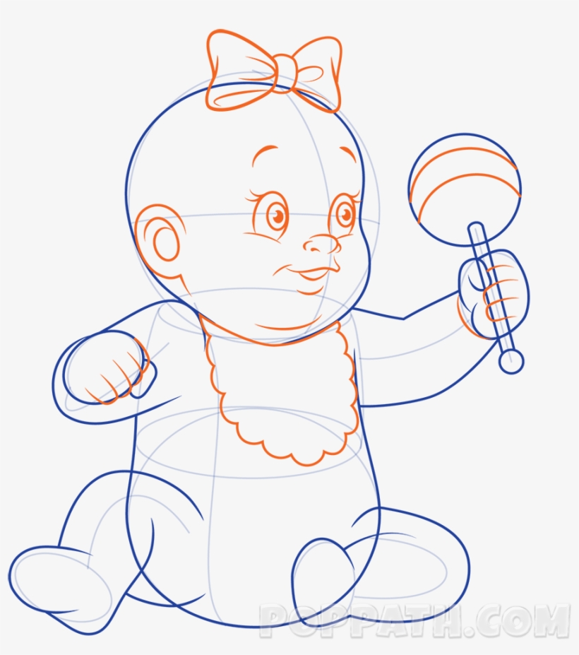 Drawn Baby Baby Rattle, transparent png download