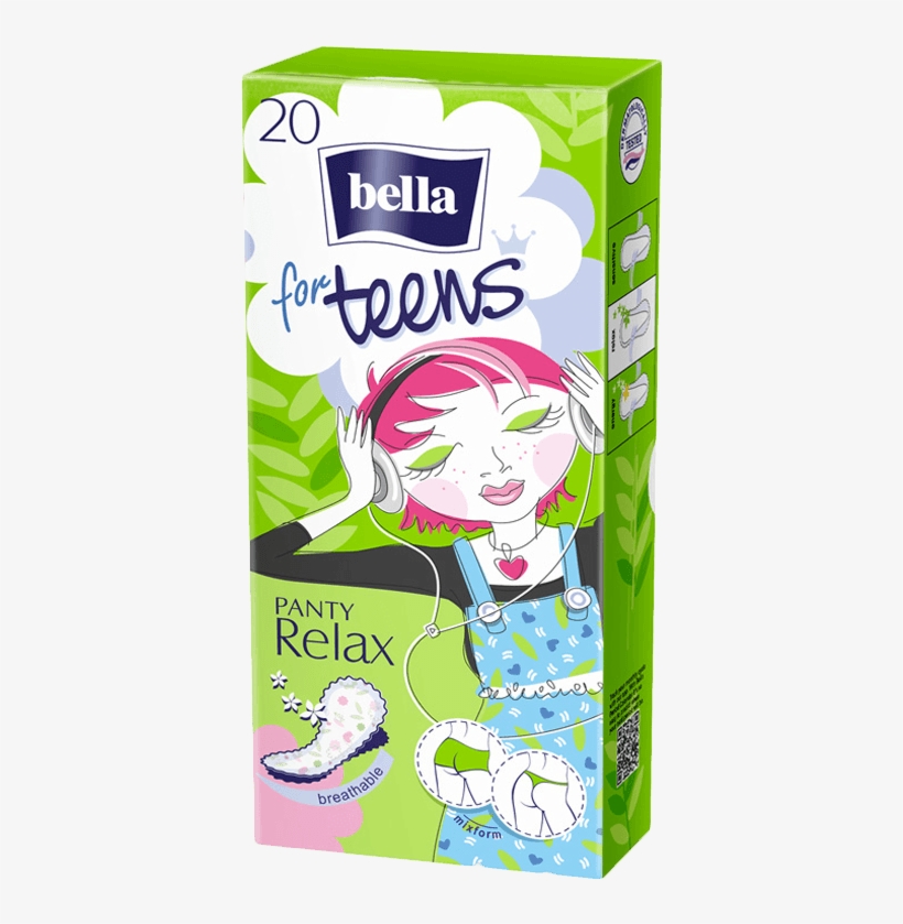 Bella For Teens Relax Pantyliners - Ежедневные Прокладки Белла Тинс, transparent png download