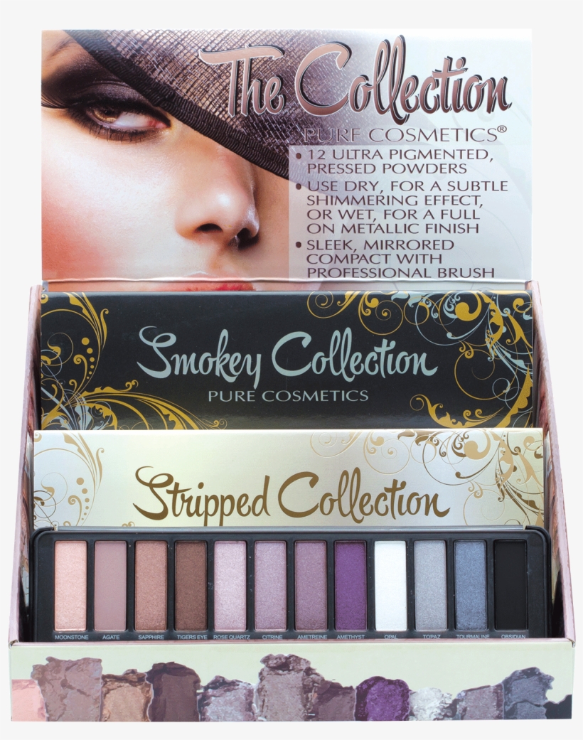 Stripped And Smokey Collection Eyeshadow Display - Eye Shadow, transparent png download