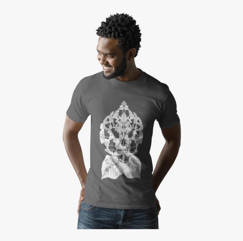 T Shirt Mockup Of An Attractive Young Man - T-shirt, transparent png download