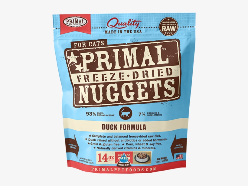 Primal Freeze Dried Nuggets Grain Free Duck Formula - Primal Freeze Dried Cat Duck, transparent png download