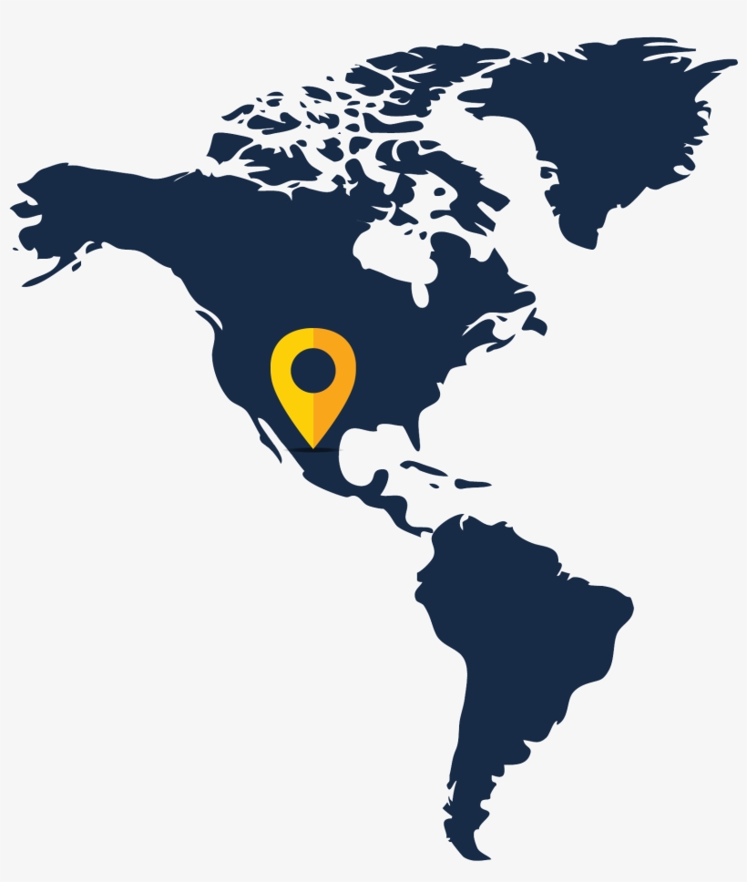 Map Mexico - World Map, transparent png download