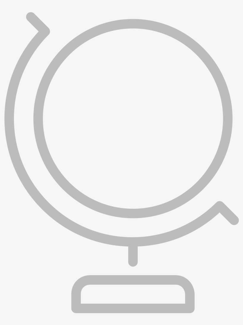 Line Style Icons Globe - Circle, transparent png download