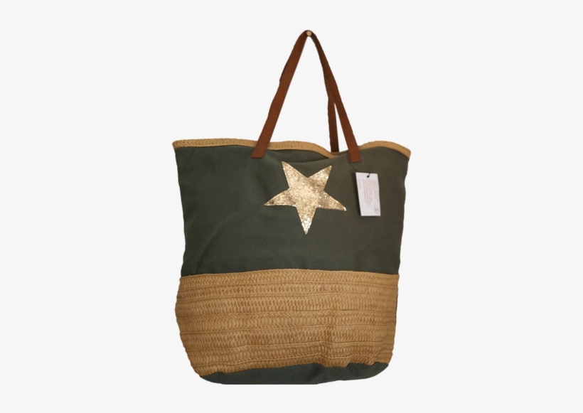 Bolso Sisal Y Yute Estrella - Tote Bag, transparent png download