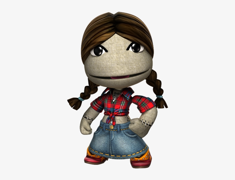 Little Big Planet 3 Girl Costumes - Little Big Planet 3 Sackgirl, transparent png download