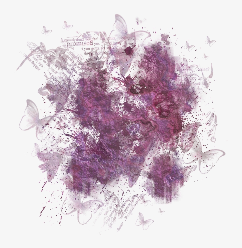 Butterfly Masked Texture Butterfly Masked Texture - Masking With Transparent Scrap Overlay Png Love, transparent png download