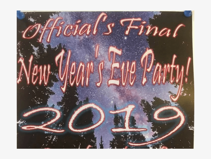 Officials Final New Years Party - Poster, transparent png download