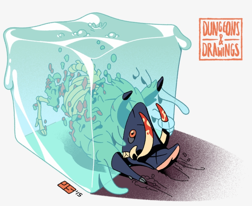 Gelatinous Cube Gelatinous Cubes Are A Subset Of Oozes - D&d Gelatinous Cube, transparent png download
