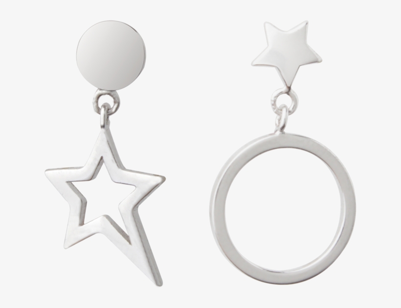 Luo Linglong S925 Sterling Silver Moon Earring Women - Earrings, transparent png download