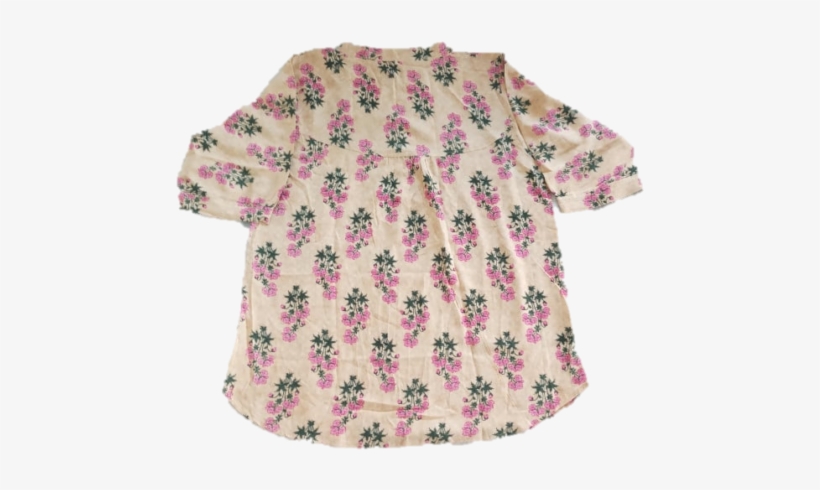 Half Sleeve Floral Print Women's Multicolor Summer - Blouse, transparent png download